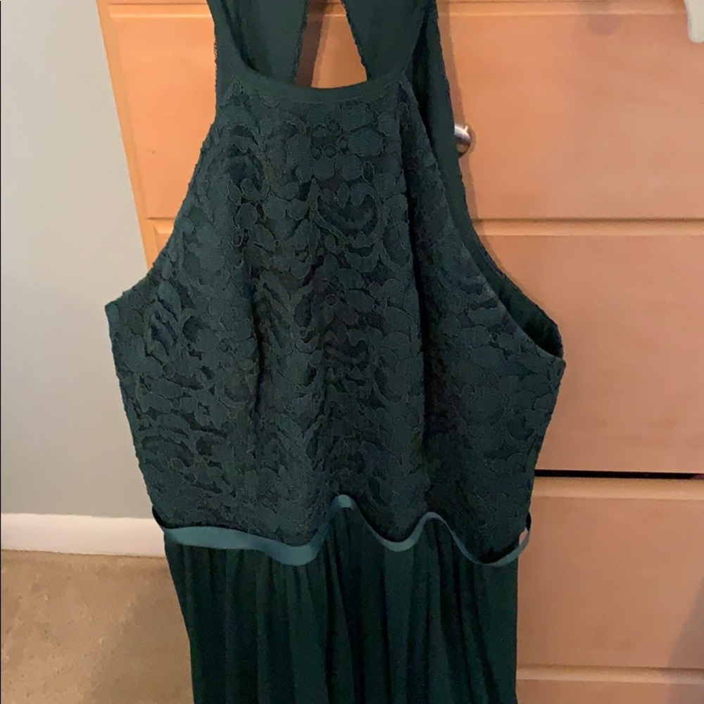 David’s bridal dress size 14. (They run small)